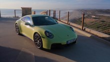 2026 Porsche 911 Carrera S Design preview in Cartagena Yellow Metallic on the road
