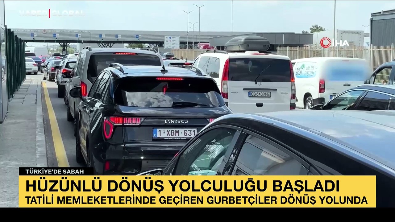 Gurbetçilerin hüzünlü dönüş yolculuğu başladı