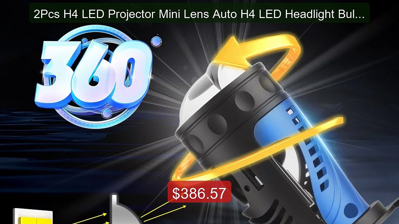 2Pcs H4 LED Projector Mini Lens Auto H4 LED Headlight Bulbs... -- Top Pick 2026 | Unbeatable Price!