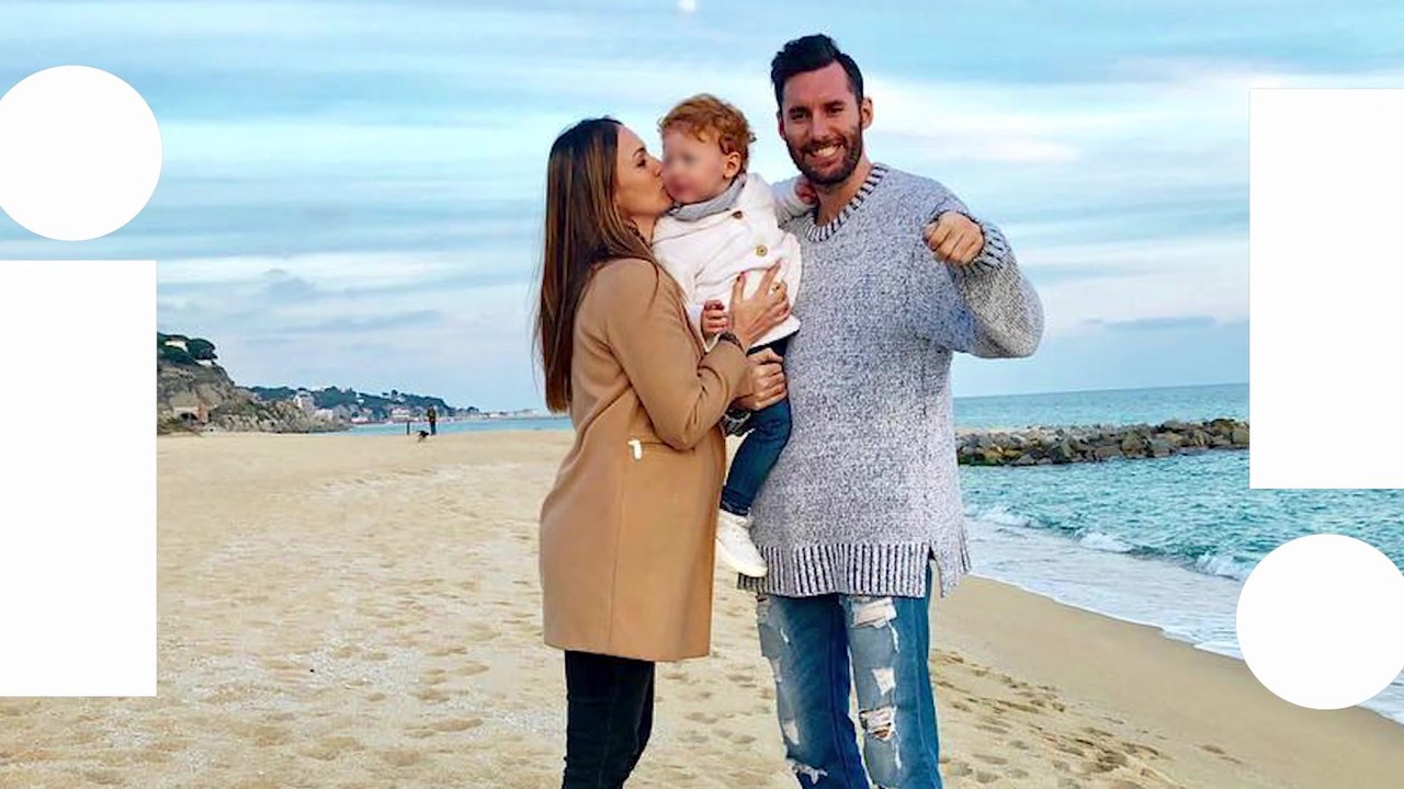Helen Lindes disfruta de una tarde de juegos en familia en la recta final de su embarazo