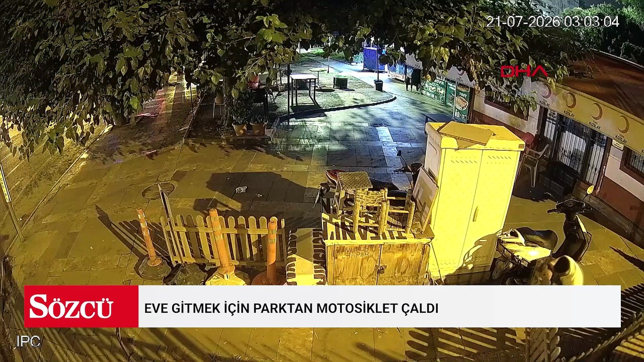 Eve gitmek için parktan motosiklet çaldı; 'alkollüydüm, hatırlamıyorum' dedi