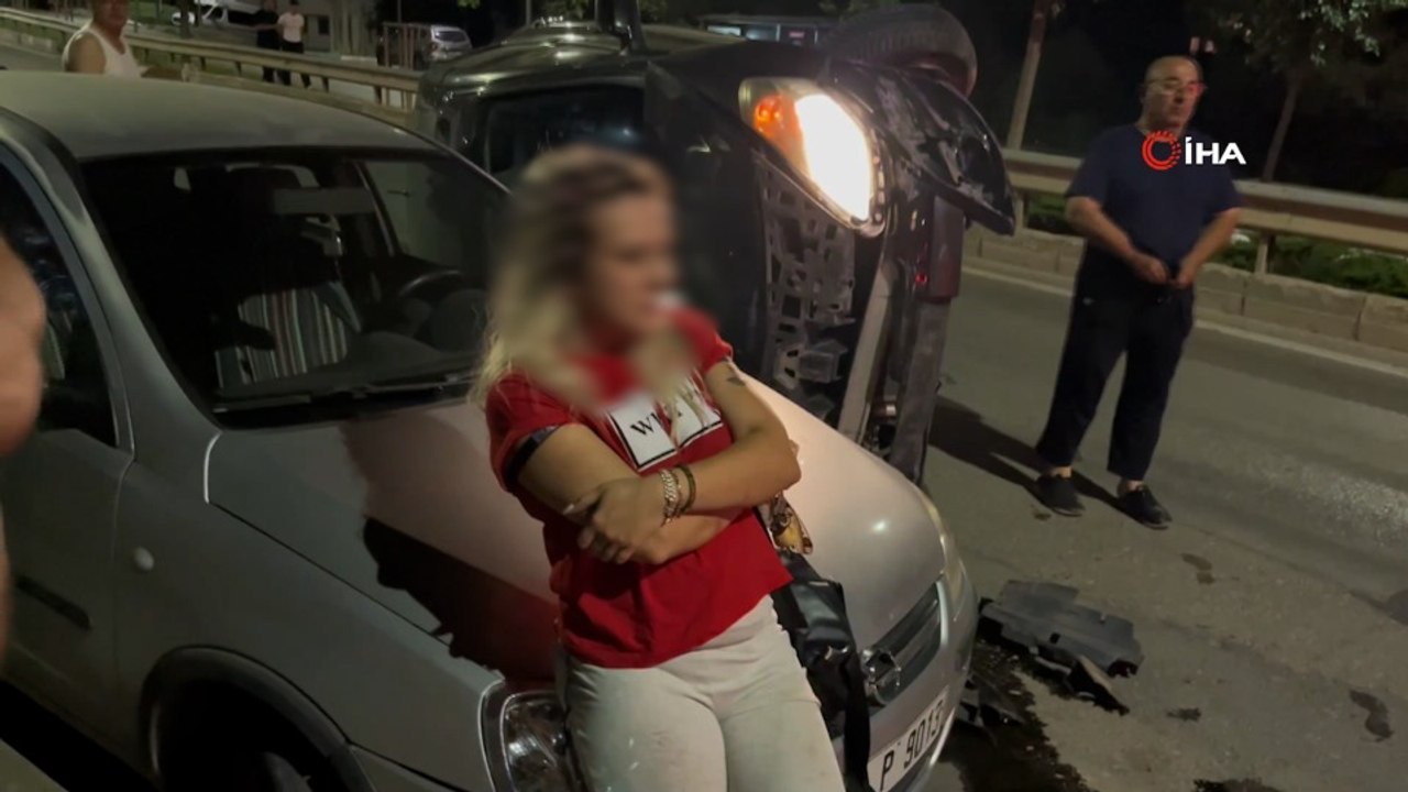 Alkollü sürücü karıştığı kazayı unuttu