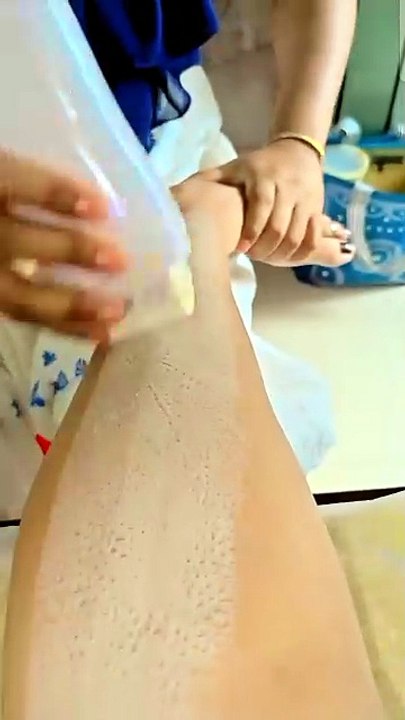 wax Catchy: Satisfying Leg Waxing Process! ✨ Smooth Hair Removal