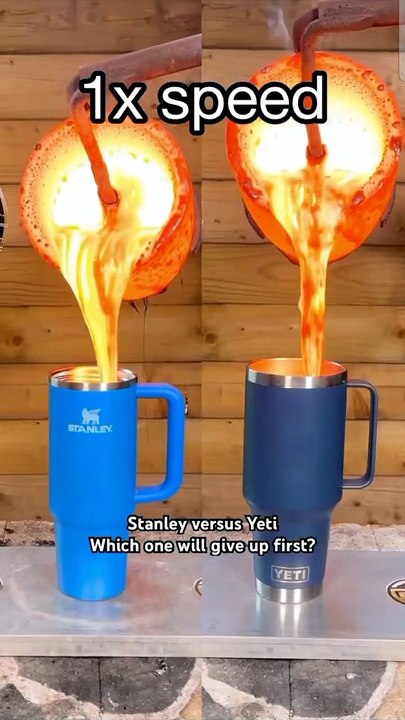 Catchy: Stanley vs Yeti: Which Cup Survived Molten Lava? 🔥