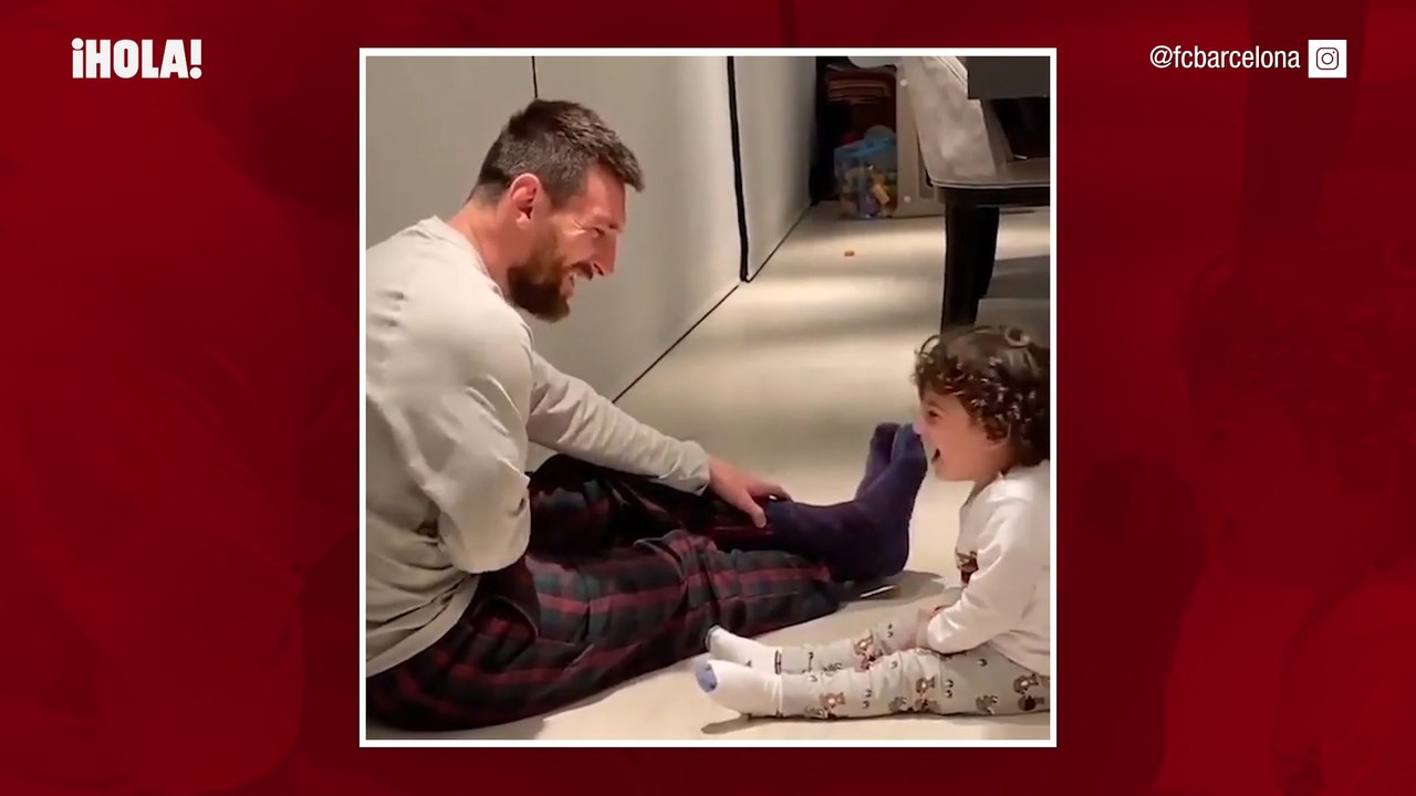 Este vídeo de Leo Messi con su hijo Ciro seguro que te hace sonreír
