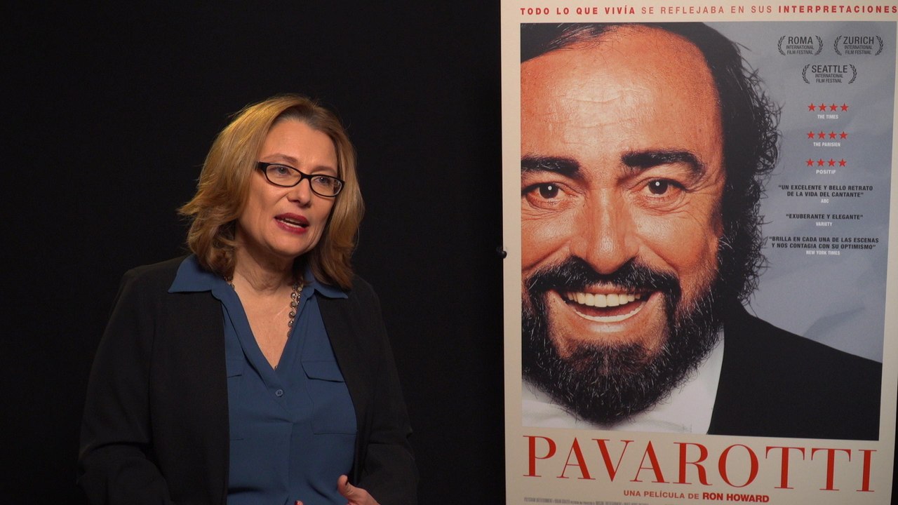 Nicoletta Mantovani, viuda de Pavarotti, presen...