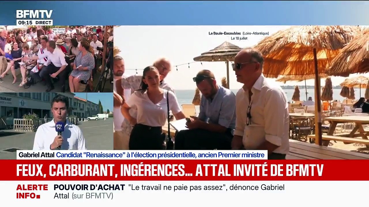Gabriel Attal réagit ce jeudi 6 août sur BFMTV aux "faux articles de presse" le concernant