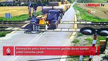 Bariyerler bir anda kapandı! Hemzemin geçitte...