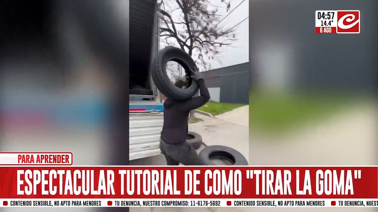 El tutorial de "como tirar la goma" que es furor en las redes