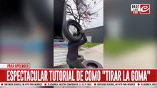 El tutorial de "como tirar la goma" que es furor en las redes
