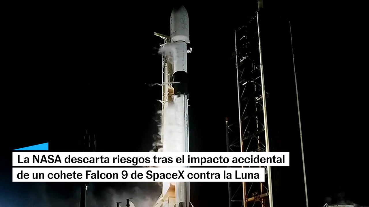 La NASA descarta riesgos tras el impacto accidental de un cohete Falcon 9