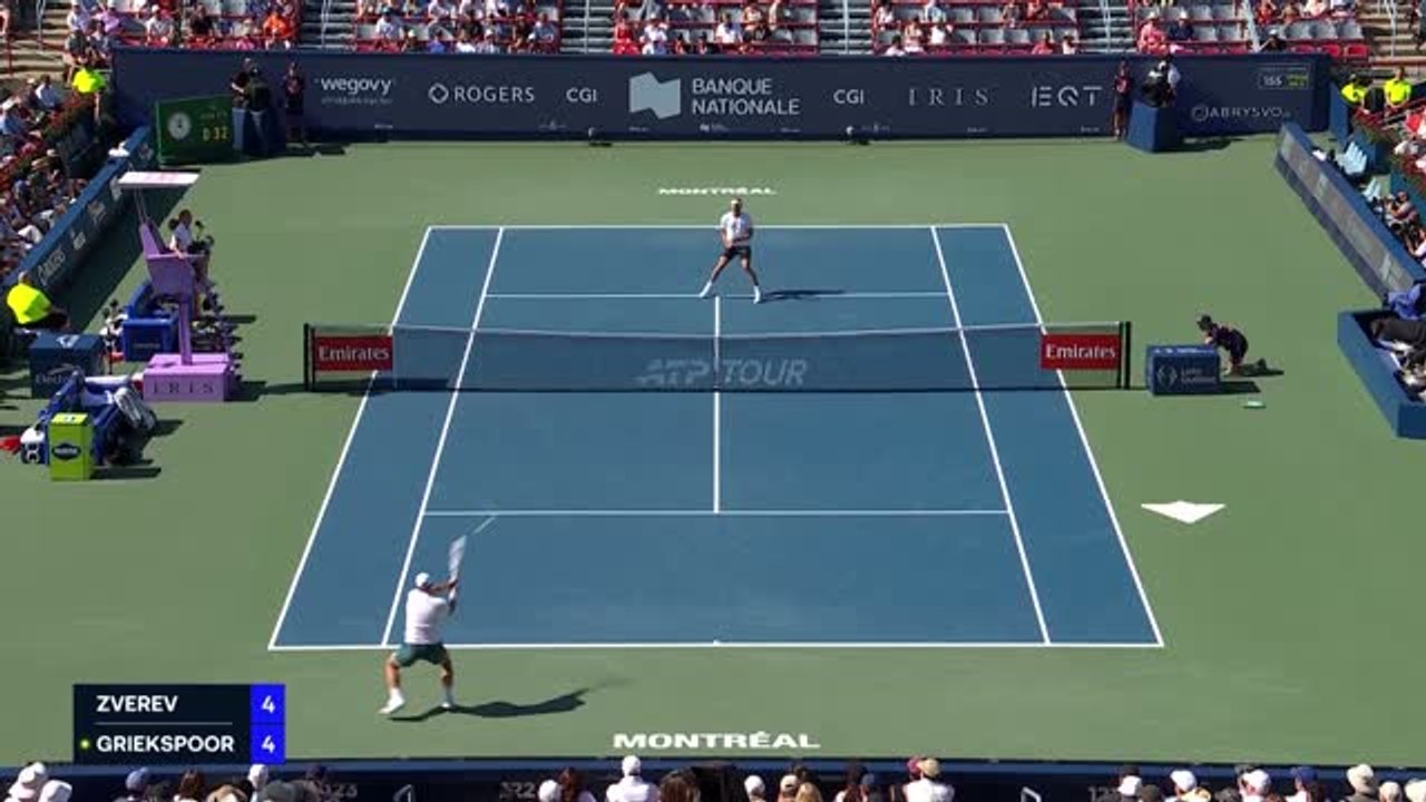 Montréal - Griekspoor fait tomber Zverev