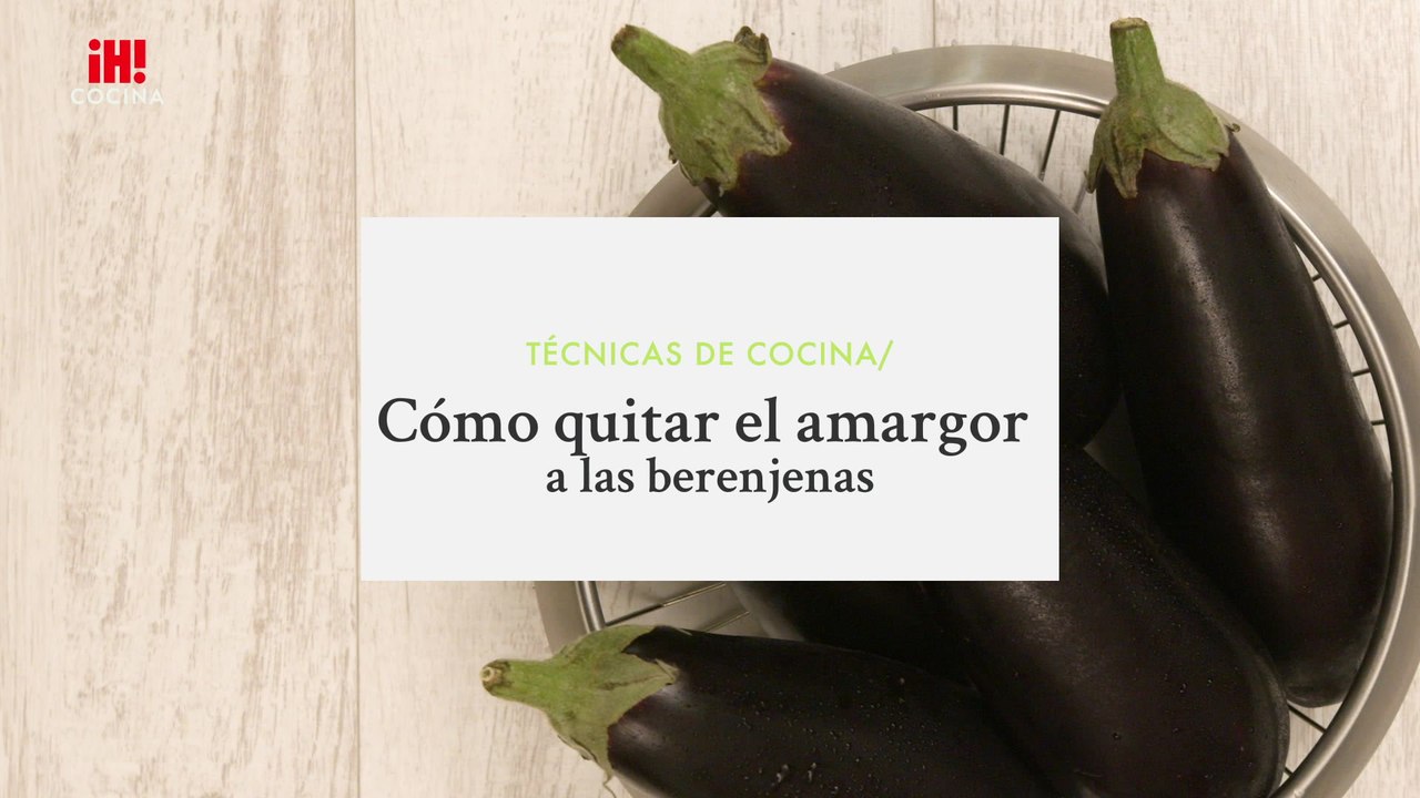 Quitar el amargor a las berenjenas