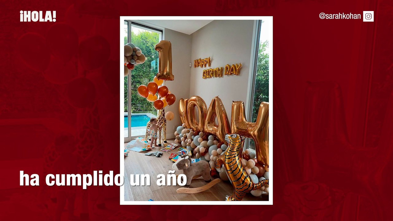 Sarah Kohan celebra el cumple de Noah con fiesta al estilo 'Los Picapiedra'