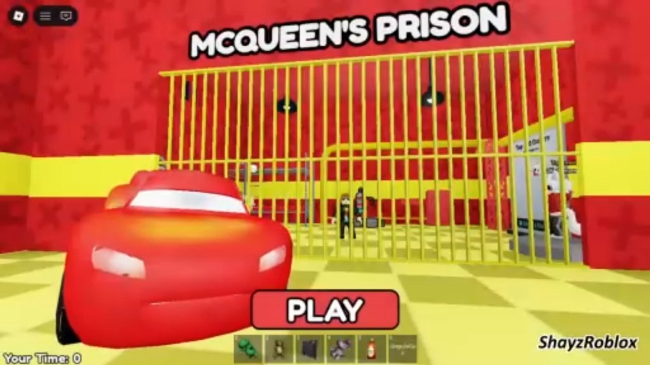 ESCAPE MCQUEEN'S PRISON RUN! 😱 | Roblox Prison Run Obby