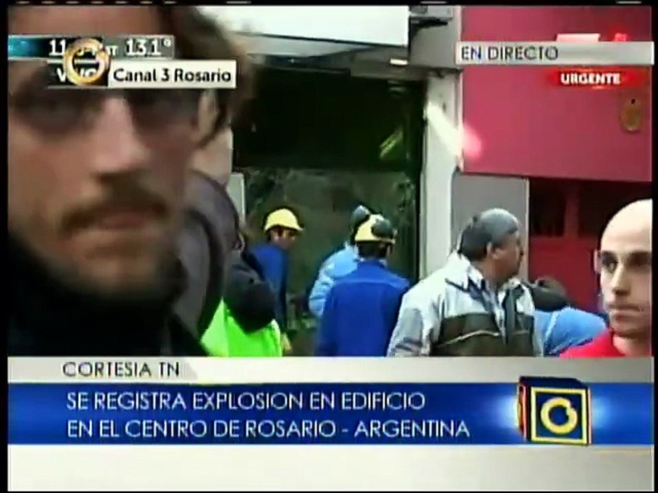 Explosión en un edificio de Rosario en Argentina