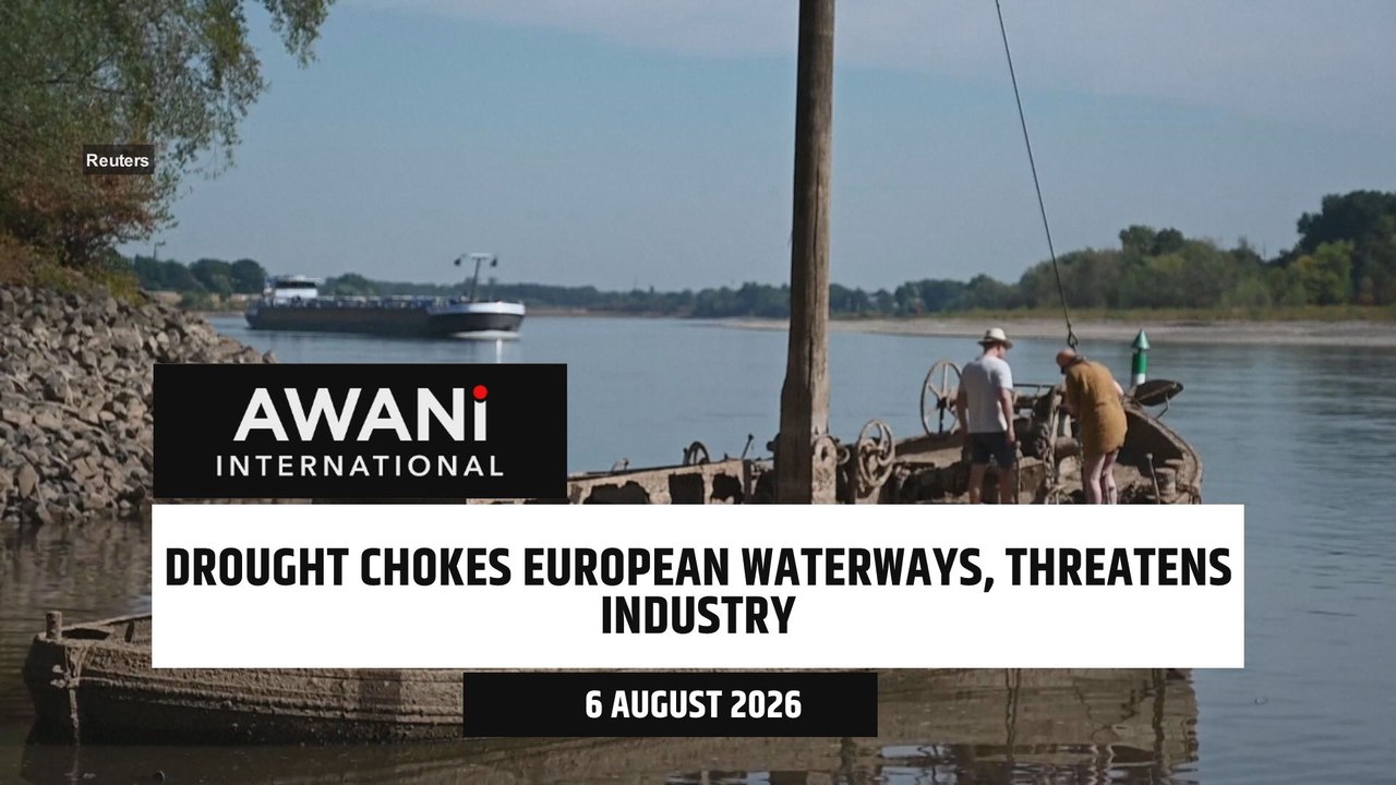 Drought chokes European waterways, threatens industry