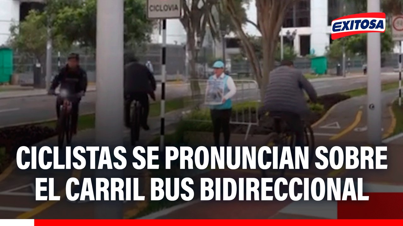 Ciclistas se pronuncian sobre el carril bus bidireccional en la Av. Arequipa