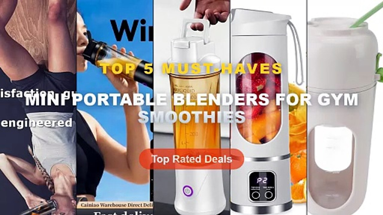 Don't Buy Mini Portable Blenders For Gym Smoothies Before Watching This! - USB Rechargeable Mini Blender Portable Smooth...