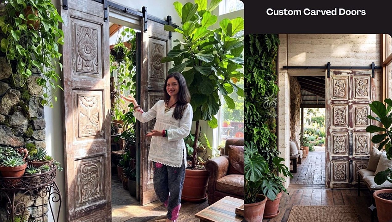 Living Room Makeover: Incorporating Vintage Armoires and Tree of Life Statement Wall Art