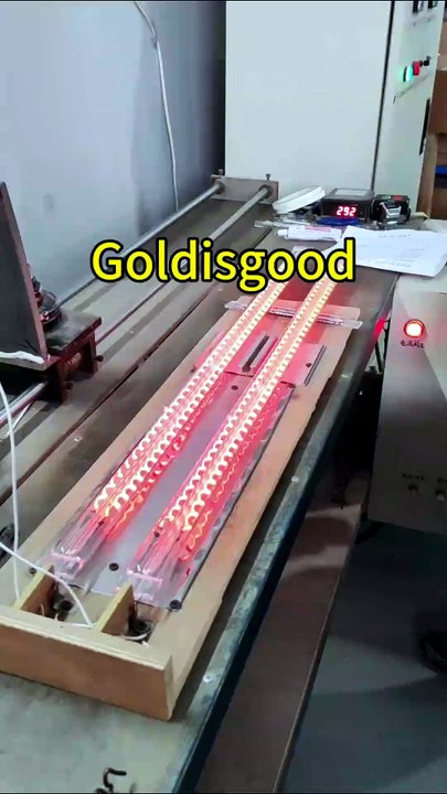 11x23mm Double Tube Carbon Fiber Infrared Heating Lamp | Power-On Heating Test and Performance Demonstration