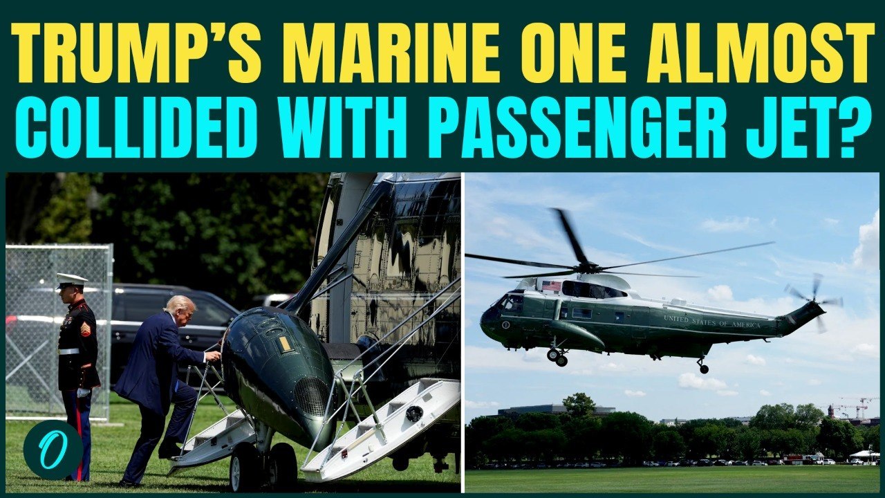 WHITE HOUSE FLIGHT SCARE! Marine One Carrying Trump Flew Near American Airlines Jet Over Washington