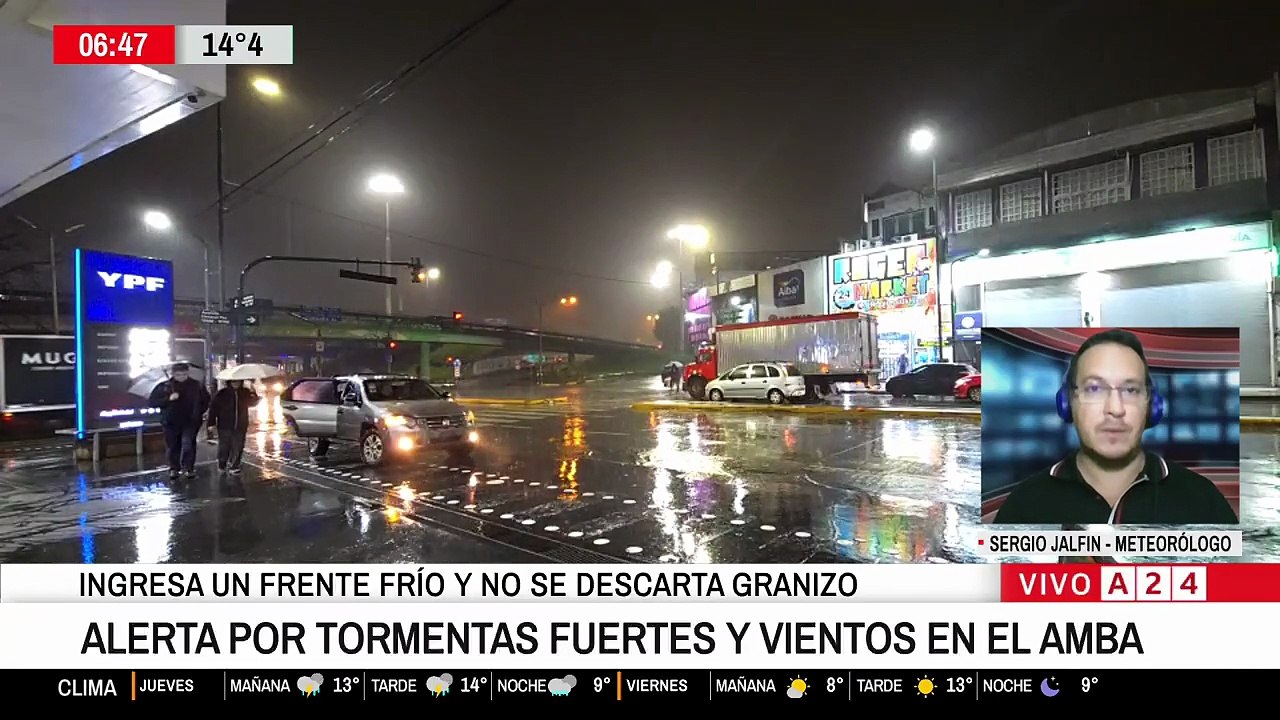 Alerta naranja por tormentas