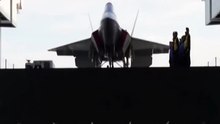 #china 🇨🇳 #j35 launches via the #electromagnetic #catapult from the #aircraftcarrier #fujian