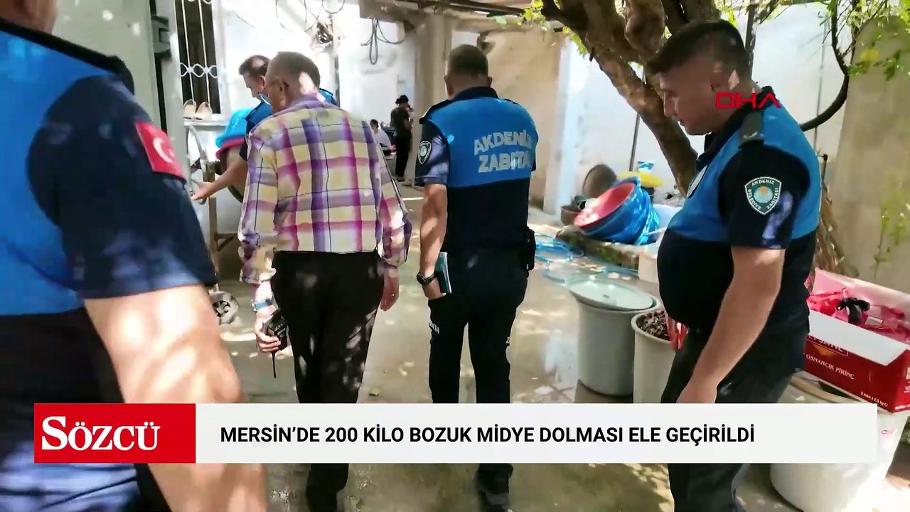 Mersin’de 200 kilo bozuk midye dolması ele geçirildi
