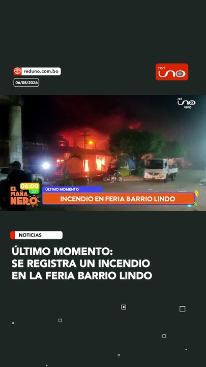 Último momento: Se registra un incendio en la Feria Barrio Lindo