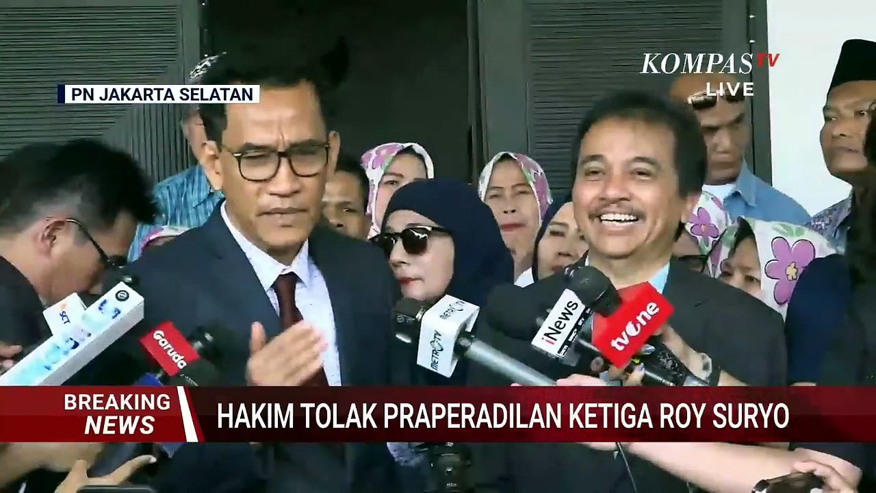 [FULL] Roy Suryo-Refly usai Hakim Tak Terima Gugatan Ganti Rugi di Praperadilan Kasus Ijazah Jokowi
