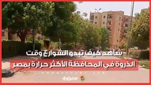 44 درجة مئوية تحت الظل.. شاهد كيف تبدو الشوارع وقت الذروة في المحافظة الأكثر حرارة بمصر