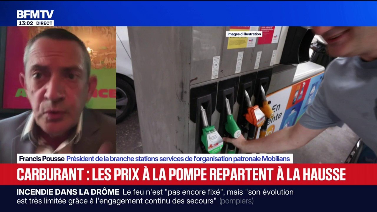 Carburants: "Depuis le début de la semaine, le baril redescend", affirme le président de la branche stations-service de l'organisation patronale Mobilians
