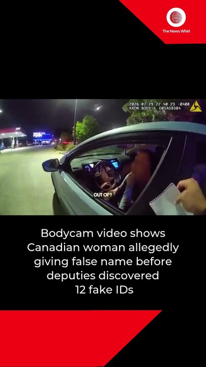 Bodycam video shows Canadian woman allegedly giving false name