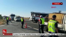 Tekirdağ'da yolcu otobüsü kazaya karıştı