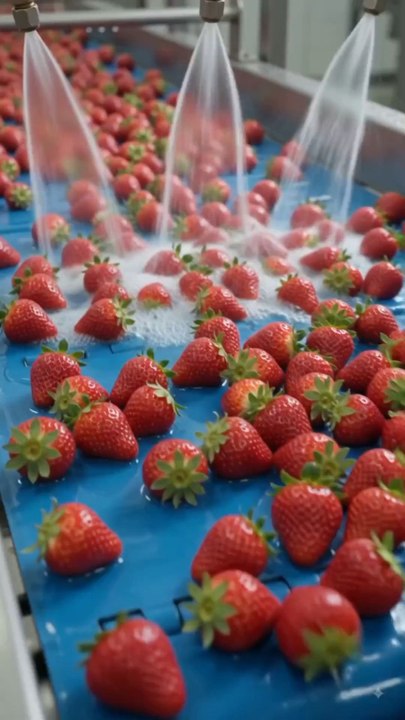 Strawberry jam making