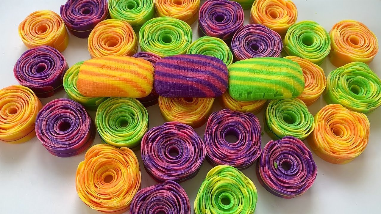 Soap Cutting ASMR - Soap Cubes, Curls and Roses | Satisfying Video Relaxing Sounds (no talking)