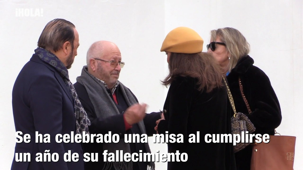La viuda y los hijos de Jaime Ostos le recuerdan en la misa por el primer aniversario de su muerte
