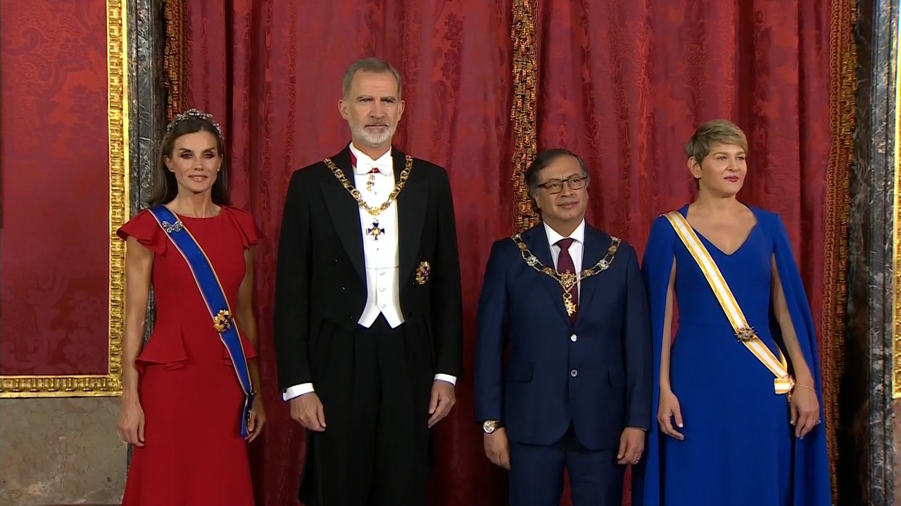Los reyes Felipe y Letizia, anfitriones en una fabulosa cena de gala para el presidente de Colombia y la Primera Dama