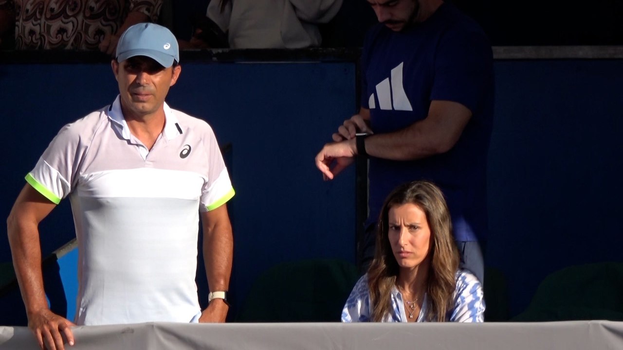 El atento gesto de Ana Boyer con Fernando Verdasco en pleno partido
