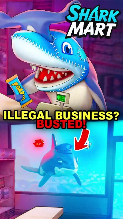 AD | Open a Whale Wash as a FAKE Dolphin (To Hide A Secret Fish-Eating Basement) - SHARK MART