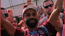آلاف الجماهير تستقبل محمد صلاح في أول ظهور له بطرابزون