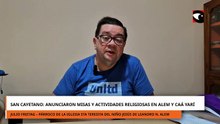 San Cayetano: anunciaron misas y actividades religiosas en Alem y Caá Yarí