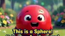 👉 "Learn Sphere Shape ⚽ | 3D Shapes for Kids | Fun Learning Video #Shorts"