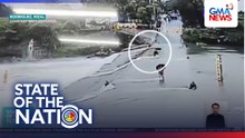 Senior citizen na tumatawid sa spillway, tinangay ng rumaragasang tubig | SONA