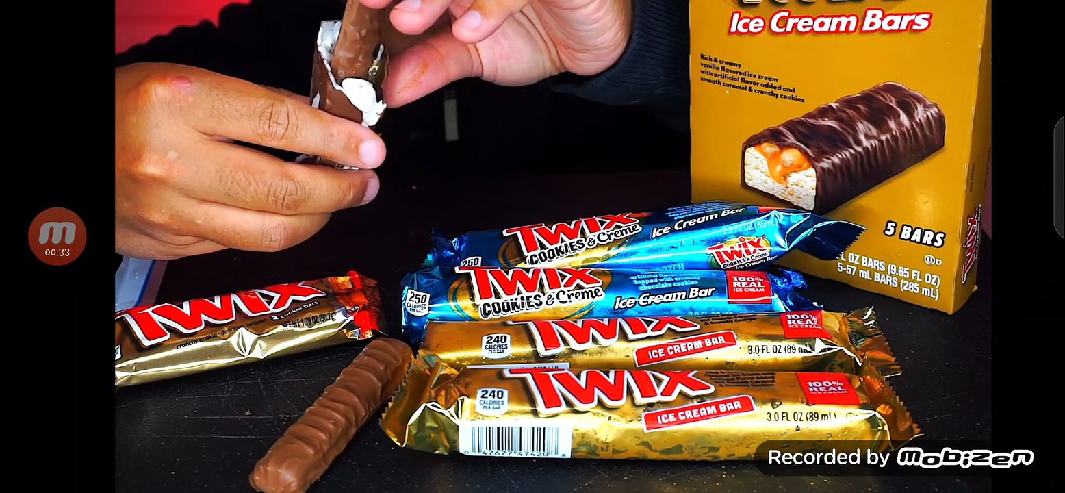 ICE CREAM BARS TWIX COOKIES & CREAM