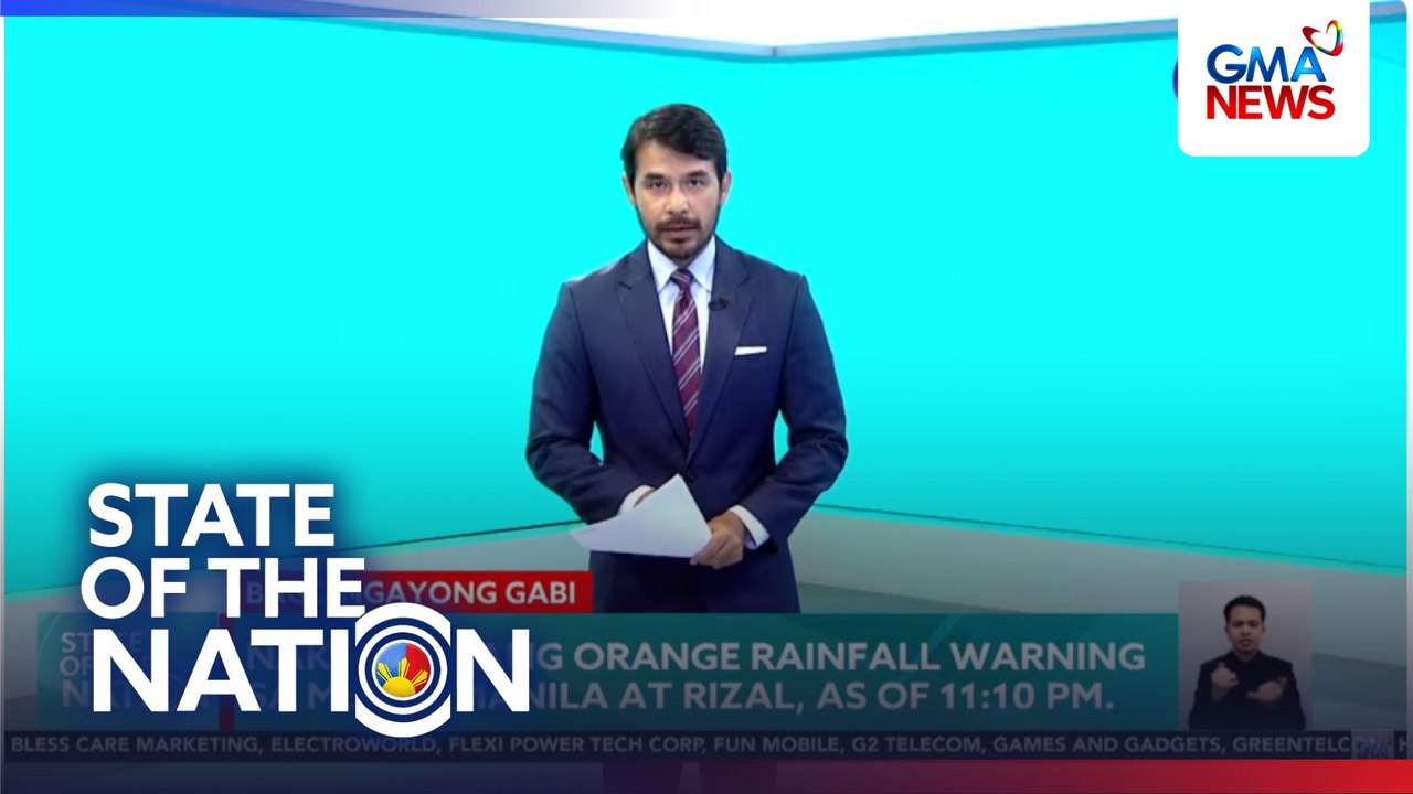 Orange rainfall warning, nakataas sa Metro Manila at Rizal | SONA