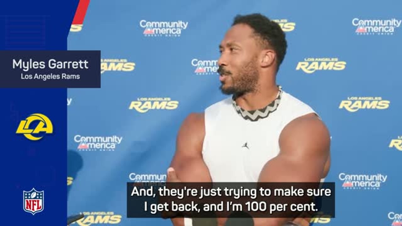 Rams’ Garrett returns to practice after missing four days with soreness