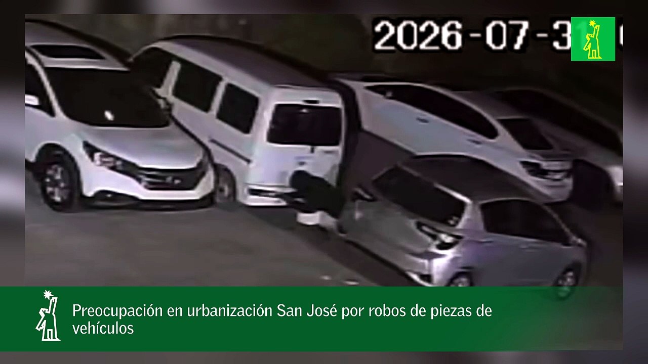 Preocupación en urbanización San José por robos de piezas de vehículos