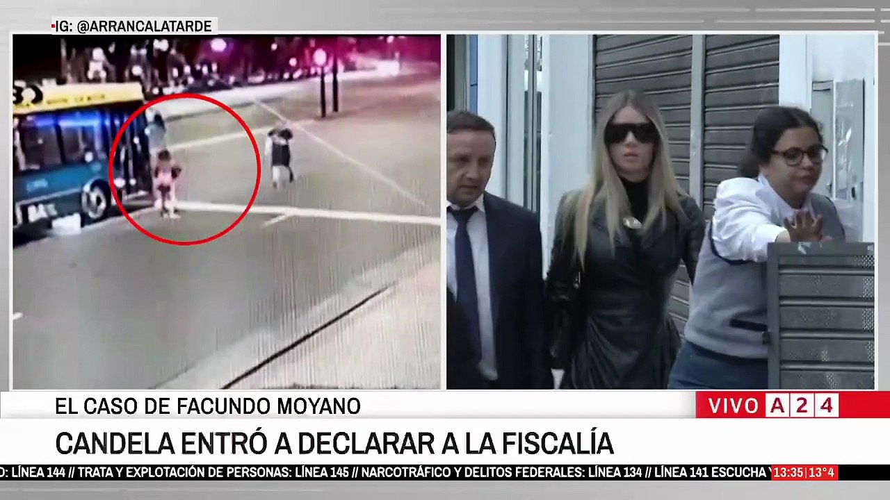 Candela Arizaga llegó a la Fiscalía para ampliar su declaración en la causa contra Facundo Moyano